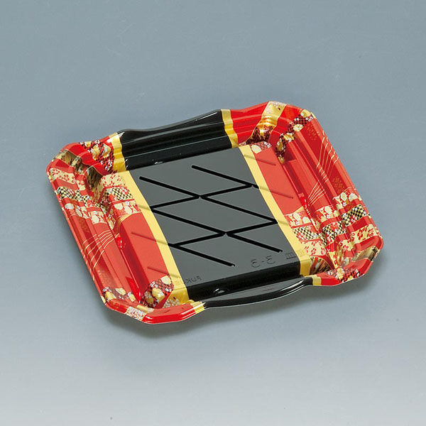 福助工業 寿司容器 旬海皿3-3H 小町 00762867 1ケース(400個(50個×8))（直送品）