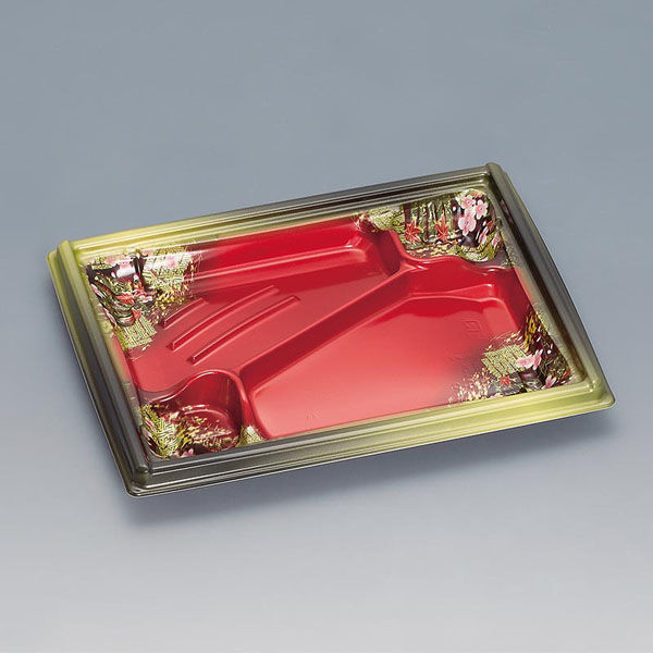 福助工業 弁当容器 箱膳23-18-2H 優美 00762887 1ケース(800個(50個×16))（直送品）