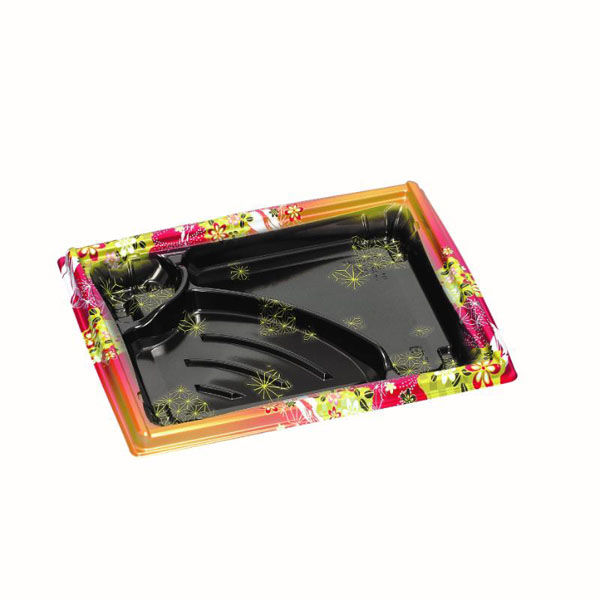 福助工業 弁当容器 箱膳23-18-3H みやび赤 00762888 1ケース(800個(50個×16))（直送品）