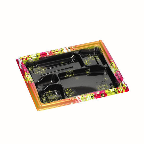 福助工業 弁当容器 箱膳23-20-6H みやび赤 00762910 1ケース(600個(50個×12))（直送品）