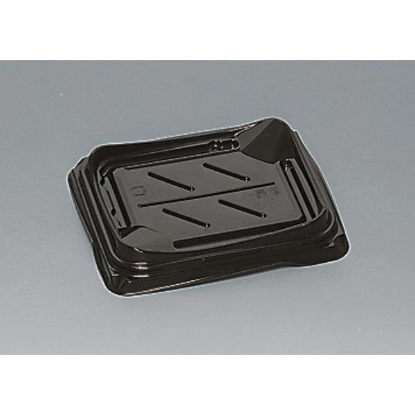 福助工業 寿司容器 夢舞台2-3H黒 00762934 1ケース(800個(50個×16))（直送品）