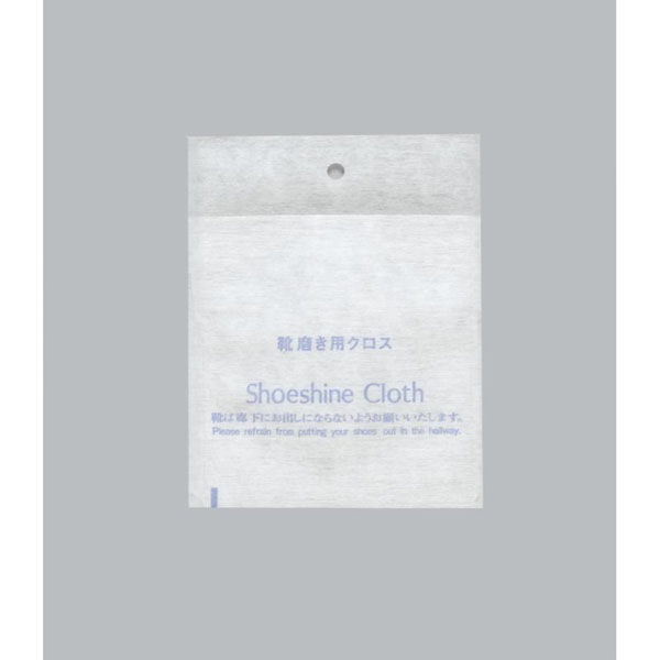 福助工業 衛生資材 靴磨き用クロス 00763108 1ケース(2400個(1個×2400))（直送品）
