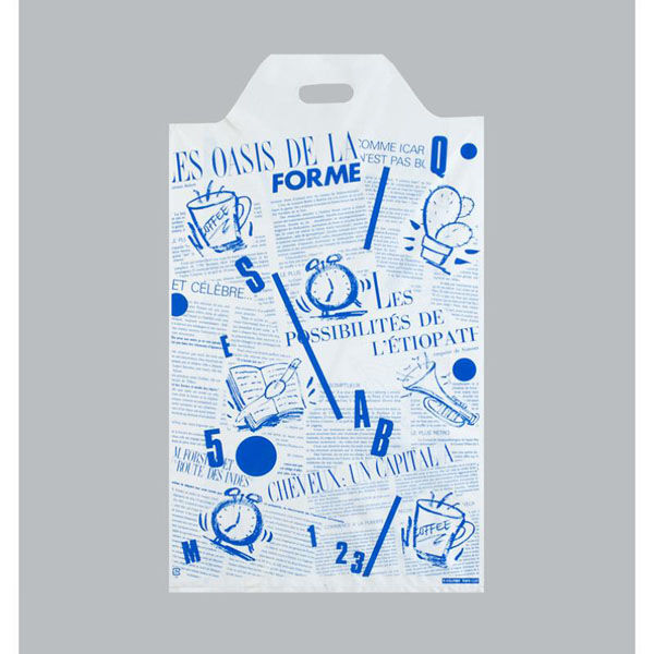 福助工業 ポリ手提げ モードバッグ グットモーニング 特中(E) 00763133 1ケース(500個(100個×5))（直送品）