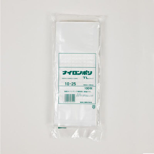 福助工業 真空袋 ナイロンポリ TLタイプ 10-25 00766604 1ケース(3600個(100個×36))（直送品）