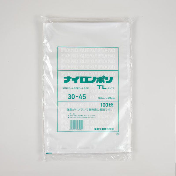 福助工業 真空袋 ナイロンポリ TLタイプ 30-45 00766641 1ケース(600個(100個×6))（直送品）