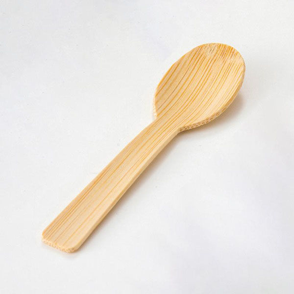 萬洋 使い捨てスプーン 竹スプーン9cm 100本入×80袋 00783035 1ケース(1個)（直送品）