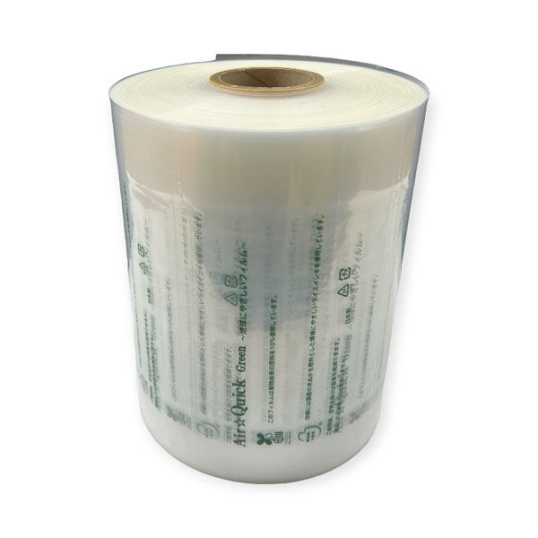 緩衝材 エアークイックαフィルム(バイオマス10%入) Pα220-BL40 250M巻 00785588 1ケース(6個(1個×6))（直送品）