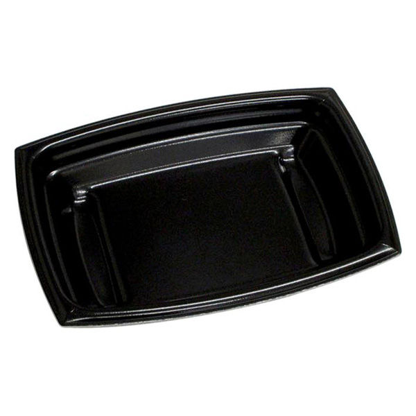 デンカポリマー 惣菜容器 夢デリLS35 黒 00788679 1ケース(900個(50個×18))（直送品）