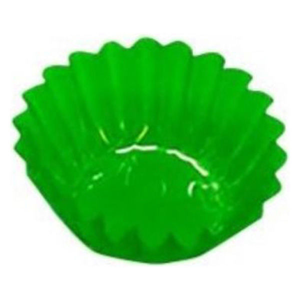 旭創業 おかずカップ PETフィルムカップ 丸形 4号深口(4F) 緑 500枚入 00795068 1ケース(10個(1個×10))（直送品）