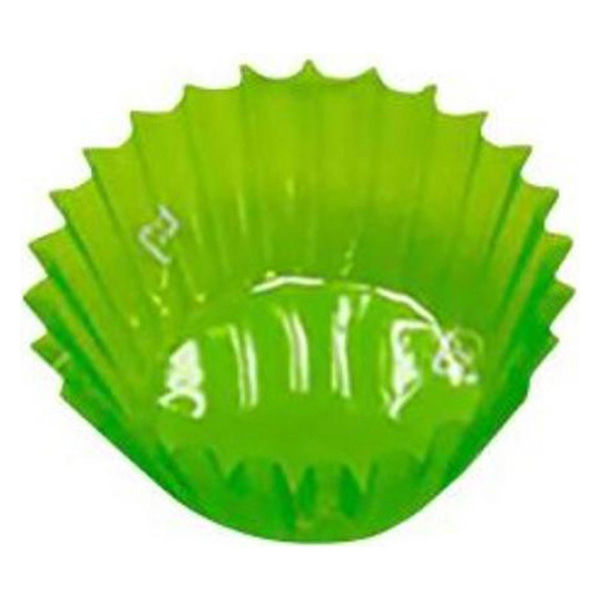 旭創業 おかずカップ PETフィルムカップ 丸形 6号深口(6F) 緑 500枚入 00795109 1ケース(10個(1個×10))（直送品）