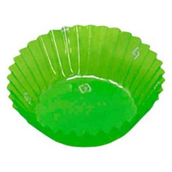 旭創業 おかずカップ PETフィルムカップ 丸形 9号深口(9F) 緑 500枚入 00795152 1ケース(10個(1個×10))（直送品）