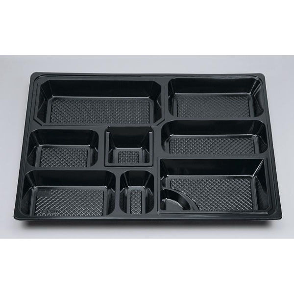 シーピー化成 U-81-B 黒 中仕切 0110081200523 1ケース(80個(20個×4))（直送品）