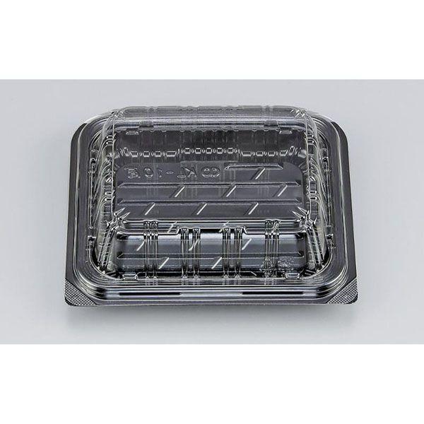 シーピー化成 フードパック KL-10高 黒(N) 0188010400520 1ケース(1200個(50個×24))（直送品）