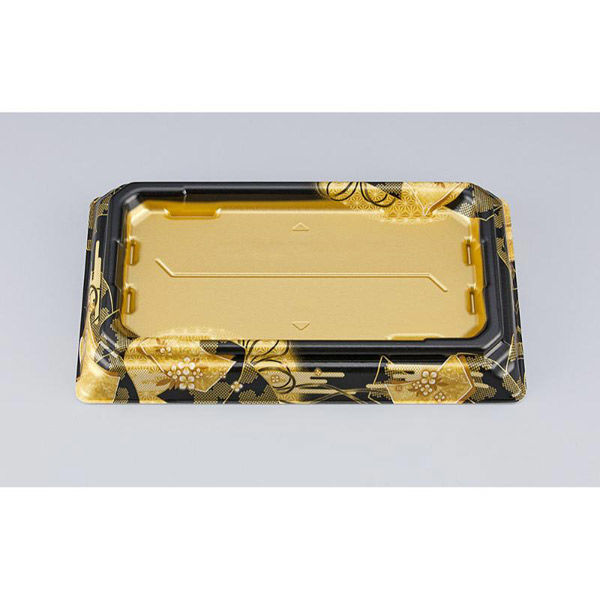 シーピー化成 寿司桶 SFNハカマ角桶25 まいおり金本体 031022500B375 1ケース(400個(50個×8))（直送品）