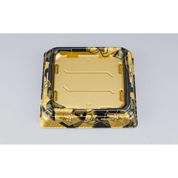 シーピー化成 寿司桶 SFNハカマ角桶33 まいおり金本体 031023300B375 1ケース(600個(50個×12))（直送品）