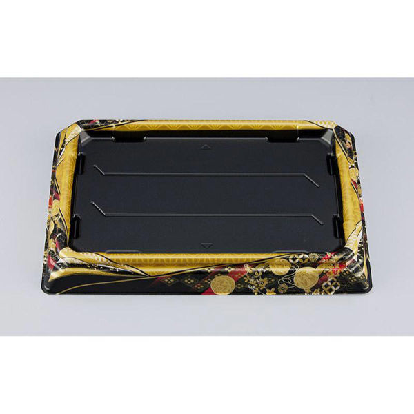 シーピー化成 寿司桶 SFNハカマ角桶36 京彩黒本体 031023600B395 1ケース(300個(10個×30))（直送品）