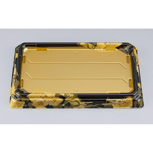 シーピー化成 寿司桶 SFNハカマ角桶37 まいおり金本体 031023700B375 1ケース(200個(10個×20))（直送品）