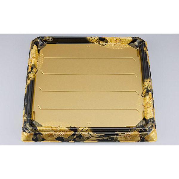 シーピー化成 寿司桶 SFNハカマ角桶58 まいおり金本体 031025800B375 1ケース(100個(10個×10))（直送品）