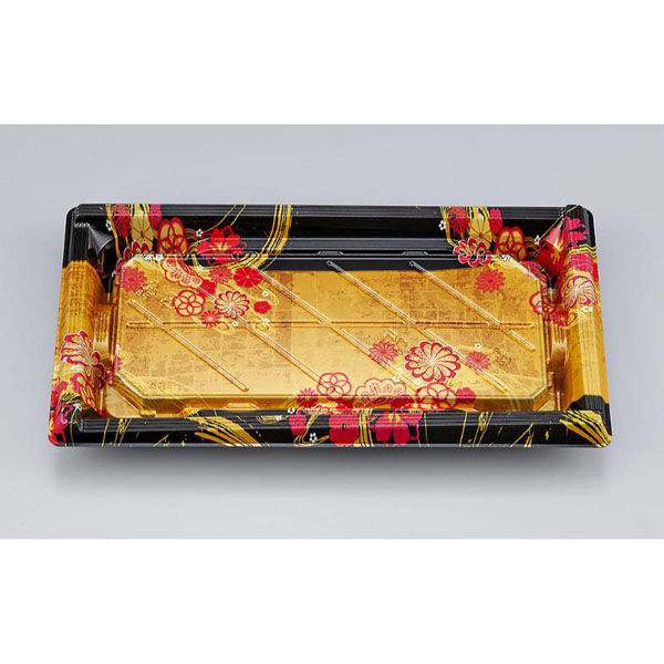 シーピー化成 寿司容器 NU匠角25 華かんざし本体 039412500A005 1ケース(600個(50個×12))（直送品）