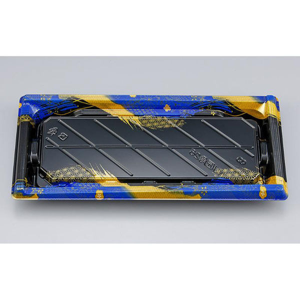 シーピー化成 寿司容器 NU匠角26 華海青本体 039412600A035 1ケース(400個(50個×8))（直送品）