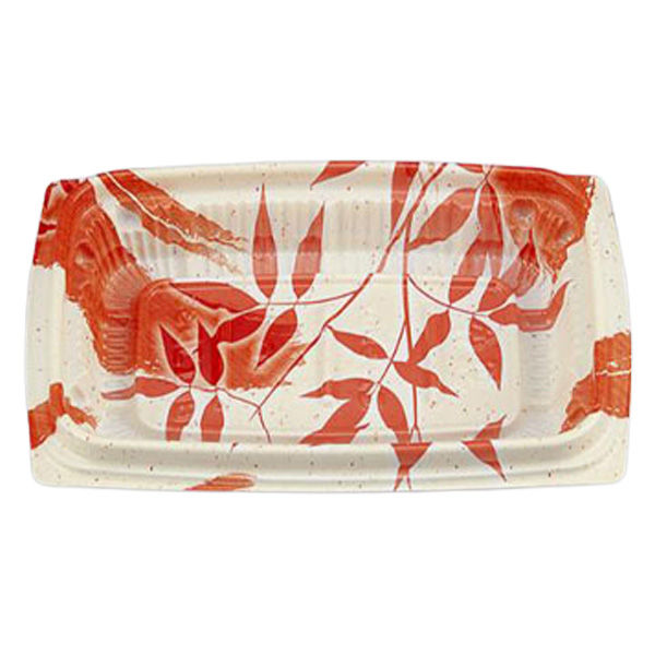 シーピー化成 惣菜容器 BFエコD33 月竹朱(N) 075233000A375 1ケース(1000個(50個×20))（直送品）