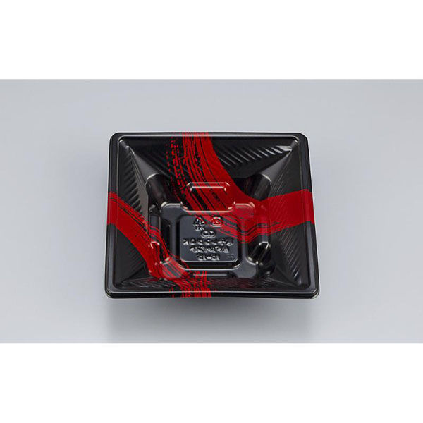 シーピー化成 どんぶり容器 BFツイスト15-15 筆勢黒赤本体 0772151501445 1ケース(1200個(50個×24))（直送品）