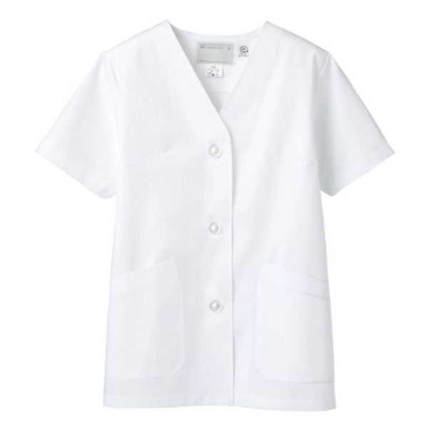 住商モンブラン 1-412_L 調理衣 レディス 半袖 白 L 1ケース(1個)（直送品）