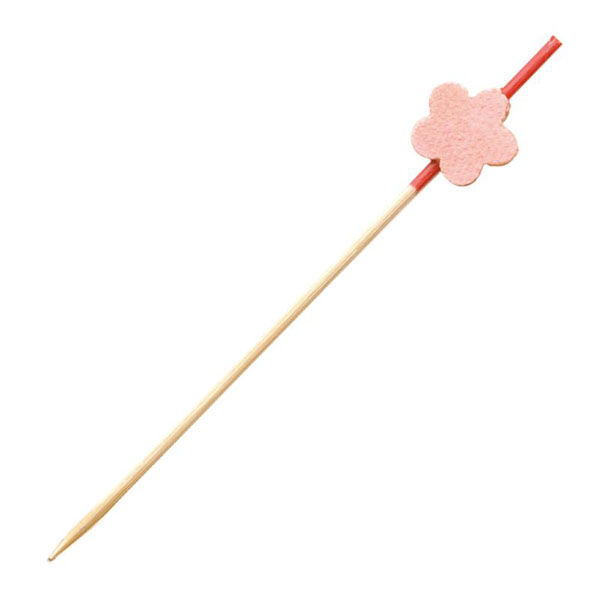 萬洋 竹串 飾り串 梅 (桃) 9cm 100本入 18388C 1ケース(1個)（直送品）