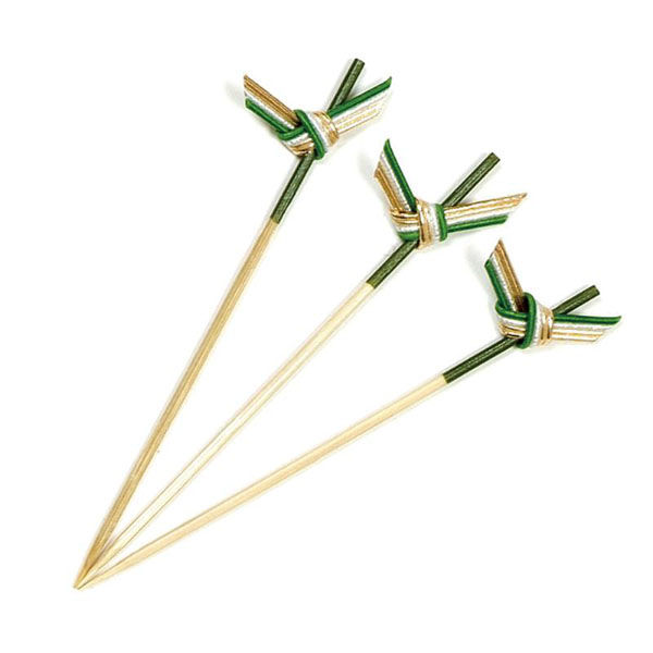 萬洋 竹串 織部串(緑) 12cm 100本入 18399C 1ケース(1個)（直送品）