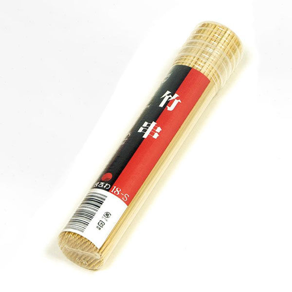萬洋 店舗資材 竹串丸φ2.5mm 約110本入 18cm 18410C 1ケース(1個)（直送品）