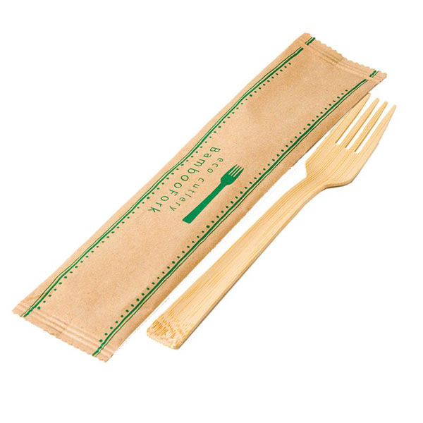 萬洋 使い捨てフォーク 竹フォーク17cm(単袋入) 100本入×20袋 27037A 1ケース(1個)（直送品）