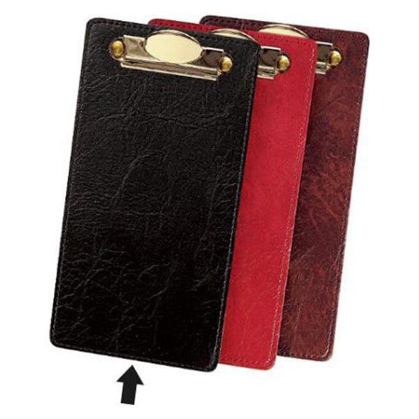 シンビ 伝票入れ AC-6N 黒 ステッチング会計クリップ 4995446109539 1袋(1個)（直送品）