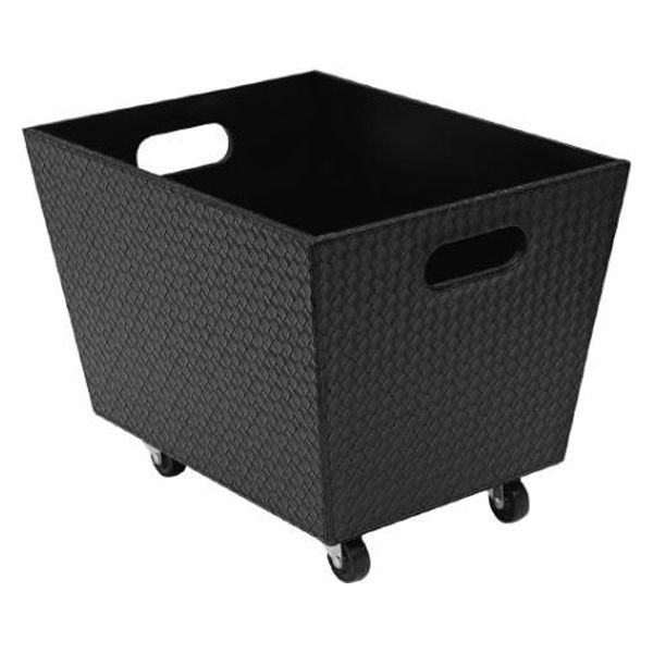 シンビ TM-Pブラック 脱衣カゴ キャスター付き 4995446124723 1袋(1個)（直送品）