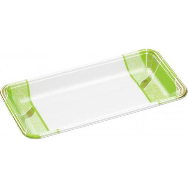 エフピコ 発泡トレー FLB-Y12-25 鮮彩緑 4F172124 1ケース(1500個(100個×15))（直送品）