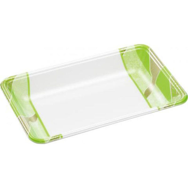 エフピコ 発泡トレー FLB-Y15-33 鮮彩緑 4F172159 1ケース(1200個(100個×12))（直送品）