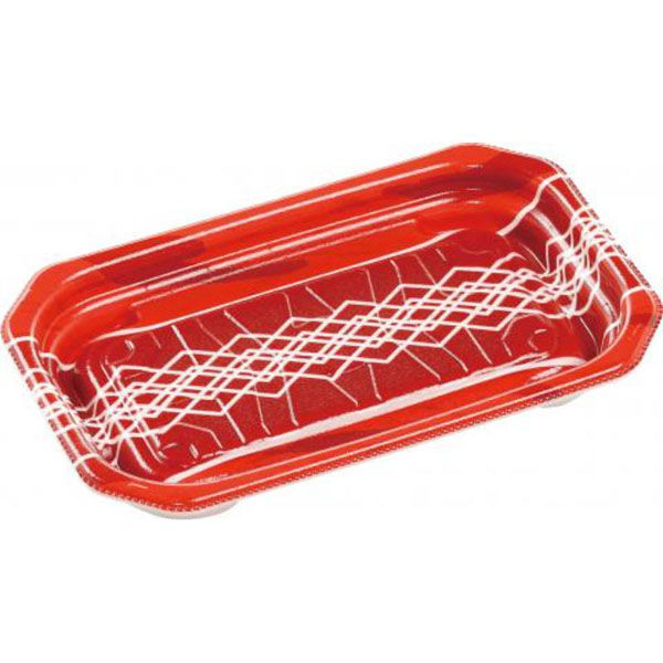 エフピコ 惣菜容器 MFPパシオ18-11 チアレッド 4M007034 1ケース(1200個(50個×24))（直送品）