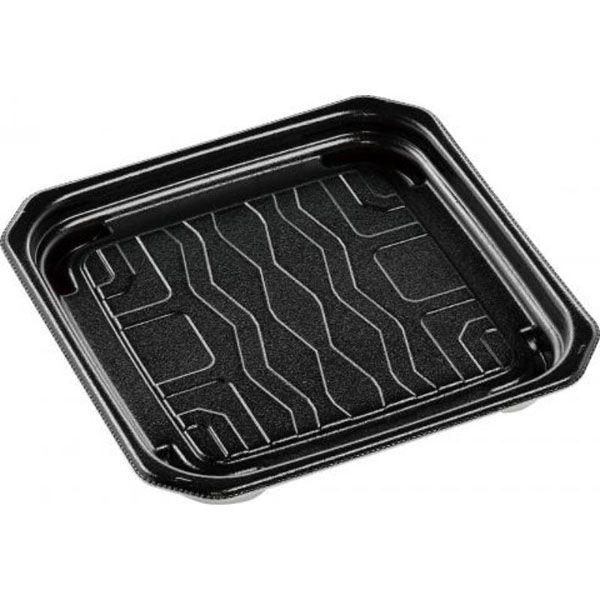 エフピコ 惣菜容器 MFPパシオ18-18 黒 4M007051 1ケース(600個(50個×12))（直送品）