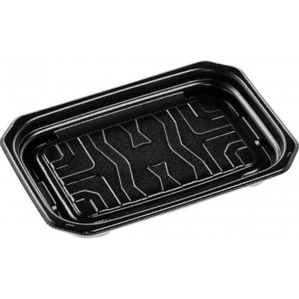 エフピコ 惣菜容器 MFPパシオ19-13 黒 4M007061 1ケース(800個(50個×16))（直送品）