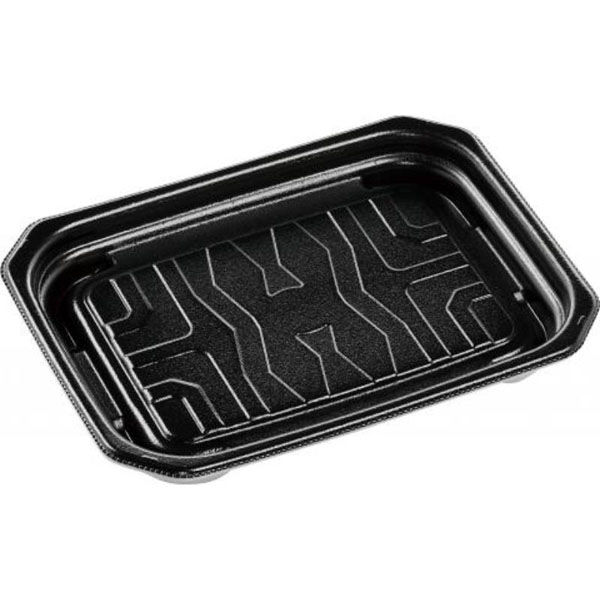 エフピコ 惣菜容器 MFPパシオ19-15 黒 4M007071 1ケース(800個(50個×16))（直送品）