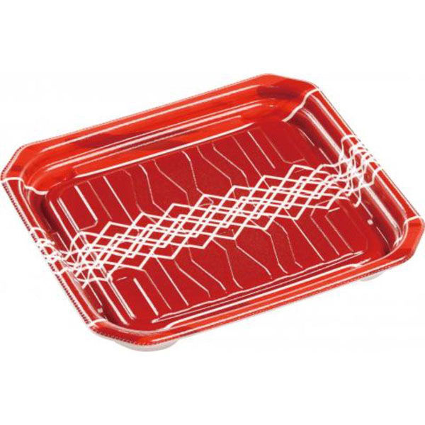 エフピコ 惣菜容器 MFPパシオ19-17 チアレッド 4M007084 1ケース(600個(50個×12))（直送品）