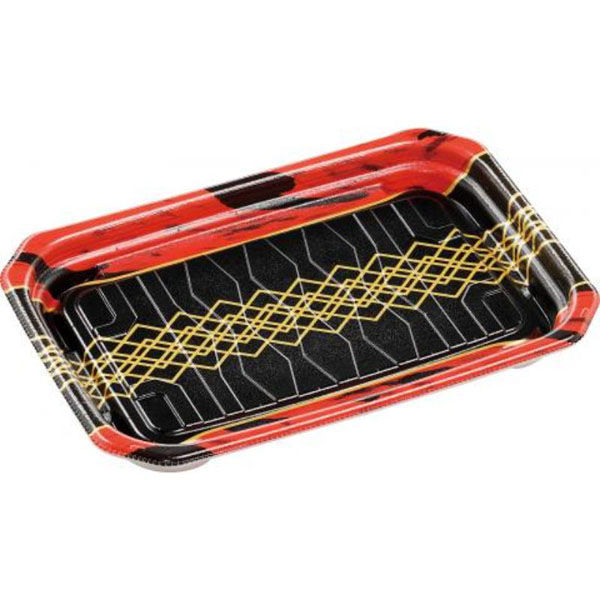 エフピコ 惣菜容器 MFPパシオ22-15 チア黒赤 4M007096 1ケース(600個(50個×12))（直送品）