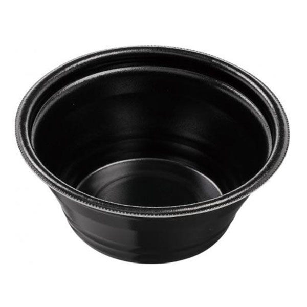 エフピコ 麺容器 DLV麺丼16(68)MFP 黒W 4M021661 1ケース(600個(50個×12))（直送品）