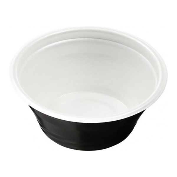 エフピコ 麺容器 DLV麺丼16(68)MFP 白黒 4M021663 1ケース(600個(50個×12))（直送品）