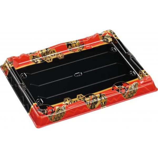 エフピコ 寿司桶 氷河桶33-25PT平安赤 52013353 1ケース(200個(10個×20))（直送品）