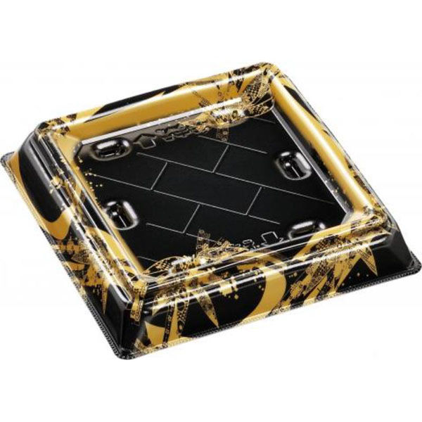 エフピコ 寿司桶 祝賀桶19-19 9貫PTおり姫金 53621919 1ケース(400個(50個×8))（直送品）