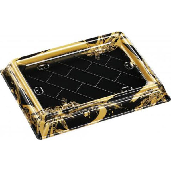 エフピコ 寿司桶 祝賀桶25-19 15貫PTおり姫金 53622519 1ケース(200個(50個×4))（直送品）