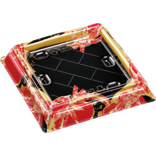 エフピコ 寿司桶 祝賀桶19-19 9貫PTおり姫赤 53631919 1ケース(400個(50個×8))（直送品）