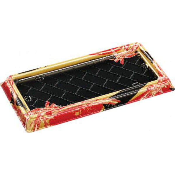 エフピコ 寿司桶 祝賀桶41-19 30貫PTおり姫赤 53634119 1ケース(100個(10個×10))（直送品）