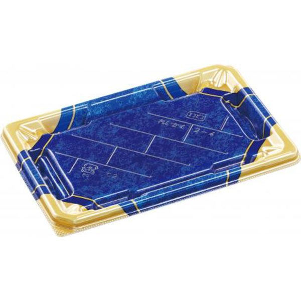 エフピコ 寿司容器 麗角 2-4 四宝紺金 54020204 1ケース(600個(50個×12))（直送品）