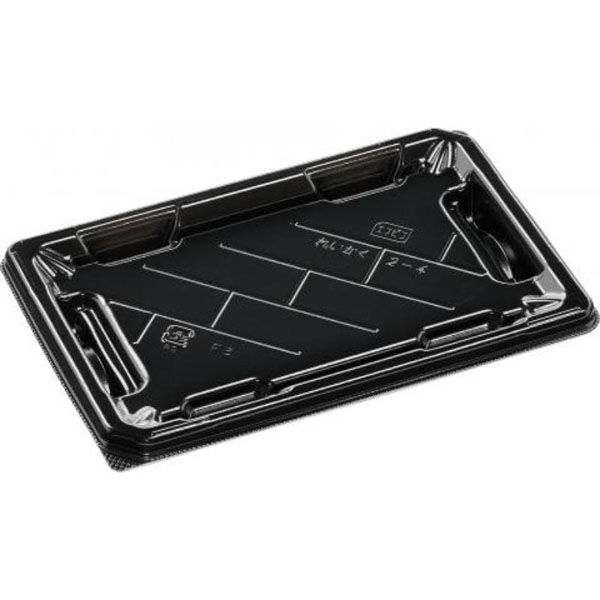 エフピコ 寿司容器 麗角 2-4 黒 54030204 1ケース(600個(50個×12))（直送品）